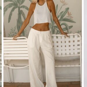 Bernie white rib tank